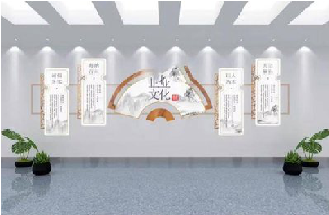 香格里拉企业文化墙设计的核心要素。