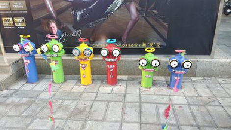 香格里拉商业区彩绘