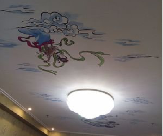 香格里拉如何快速绘制天花板上的手绘墙？