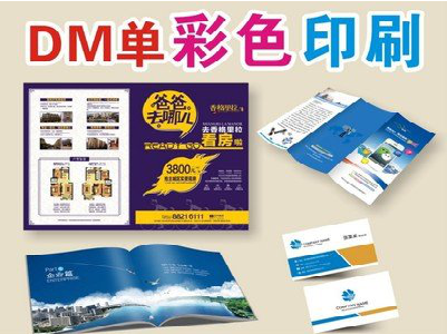 香格里拉单页印刷，色彩搭配简单。